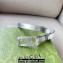 Gucci Width 2cm Thin belt Silver with crystal Double G buckle 751553 2024