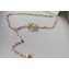 Loewe Anagram chain belt in brass Gold