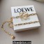 Loewe Anagram chain belt in brass Gold