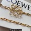 Loewe Anagram chain belt in brass Gold