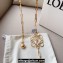 Loewe Anagram chain belt in brass Gold