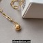 Loewe Anagram chain belt in brass Gold