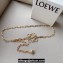 Loewe Anagram chain belt in brass Gold