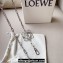 Loewe Anagram chain belt in Silver