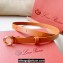 Loro Piana Width 2cm Ghiera Leather Belt Brown/Gold