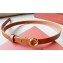 Loro Piana Width 2cm Ghiera Leather Belt Brown/Gold