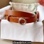 Loro Piana Width 2cm Ghiera Leather Belt Brown/Silver