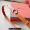 Loro Piana Width 2cm Ghiera Leather Belt Brown/Silver