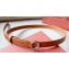 Loro Piana Width 2cm Ghiera Leather Belt Brown/Silver