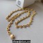 Loewe Donut chain belt in brass Gold