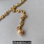 Loewe Donut chain belt in brass Gold