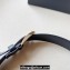 Prada Width 3.4cm Leather Reversible Belt Black/Silver 2024
