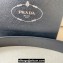 Prada Width 3.4cm Leather Reversible Belt Black/Silver 2024