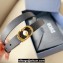 Dior Width 1.5cm 30 Montaigne Jolie Belt in Smooth Calfskin Black/Gold 2024