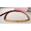 Miu Miu Width 1.5cm Metal Leather Belt Brown