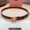 Miu Miu Width 2cm Leather Belt 5CC559 Brown
