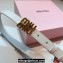 Miu Miu Width 2cm Leather Belt 5CC559 White
