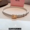 Miu Miu Width 2cm Leather Belt 5CC559 White