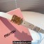 Miu Miu Width 2cm Leather Belt 5CC559 White