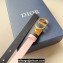 Dior Width 2cm 30 Montaigne Reversible Belt in Smooth Calfskin Pink/Black 2024