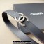 Chanel Width 3cm Reversible calfskin belt Black 2024