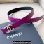 Chanel Width 3cm Reversible calfskin belt Purple 2024