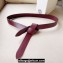 Isabel Marant Width 3cm Knotted belt Burgundy