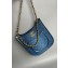 Chanel Washed Denim & Gold-Tone Metal Hobo Handbag AS4532 Blue 2024