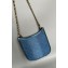 Chanel Washed Denim & Gold-Tone Metal Hobo Handbag AS4532 Blue 2024