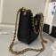 Chanel Calfskin & Gold-Tone Metal Hobo Handbag AS4666 Black 2024