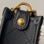 Chanel Calfskin & Gold-Tone Metal Hobo Handbag AS4666 Black 2024