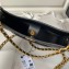 Chanel Calfskin & Gold-Tone Metal Hobo Handbag AS4666 Black 2024