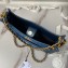 Chanel Washed Denim & Gold-Tone Metal Hobo Handbag AS4666 Blue 2024