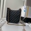 Chanel Calfskin & Gold-Tone Metal Hobo Handbag AS4532 Black 2024