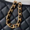 Chanel Calfskin & Gold-Tone Metal Hobo Handbag AS4532 Black 2024