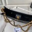 Chanel Calfskin & Gold-Tone Metal Hobo Handbag AS4532 Black 2024