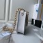 Chanel Calfskin & Gold-Tone Metal Hobo Handbag AS4666 White 2024