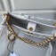 Chanel Calfskin & Gold-Tone Metal Hobo Handbag AS4666 White 2024