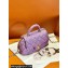 Chanel Tweed & Gold-Tone Metal Bag with Top Handle AS4569 Purple 2024