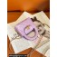 Chanel Shiny Aged Calfskin & Gold-Tone Metal Clutch with Chain Bag AP3435 Lilac 2024