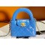 Chanel Shiny Aged Calfskin & Gold-Tone Metal Clutch with Chain Bag AP3435 Blue 2024