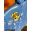 Chanel Shiny Aged Calfskin & Gold-Tone Metal Clutch with Chain Bag AP3435 Blue 2024