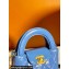 Chanel Shiny Aged Calfskin & Gold-Tone Metal Clutch with Chain Bag AP3435 Blue 2024