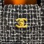 Chanel Cotton Tweed & Gold-Tone Metal Mini Shopping Bag AS4416 Black 2024