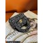 Chanel Sequin Embroidered Tweed & Gold-Tone Metal Clutch with Chain Bag AP3435 Black 2024