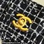Chanel Sequin Embroidered Tweed & Gold-Tone Metal Clutch with Chain Bag AP3435 Black 2024