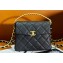 Chanel Grained Calfskin & Gold-Tone Metal Mini Flap Bag with Top Handle AS4472 Black 2024