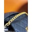 Chanel Grained Calfskin & Gold-Tone Metal Mini Flap Bag with Top Handle AS4472 Black 2024