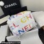 Chanel Sequins & Silver-Tone Metal Mini Backpack Bag AS4662 White, Yellow, Pink & Blue 2024