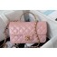 Chanel Lambskin, Strass & Gold-Tone Metal Small Flap Bag with Top Handle AS4362 Pink 2024